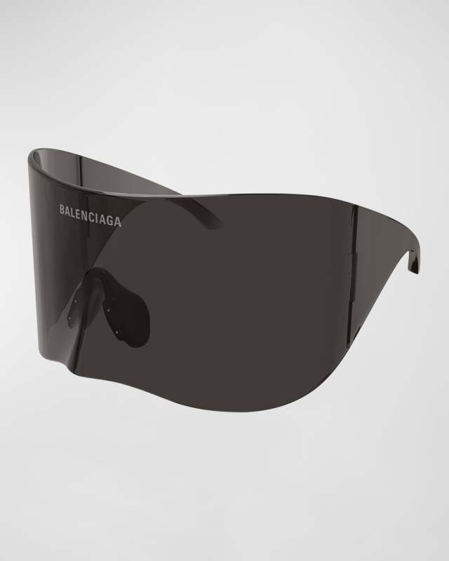 Oversized Nylon Shield Sunglasses